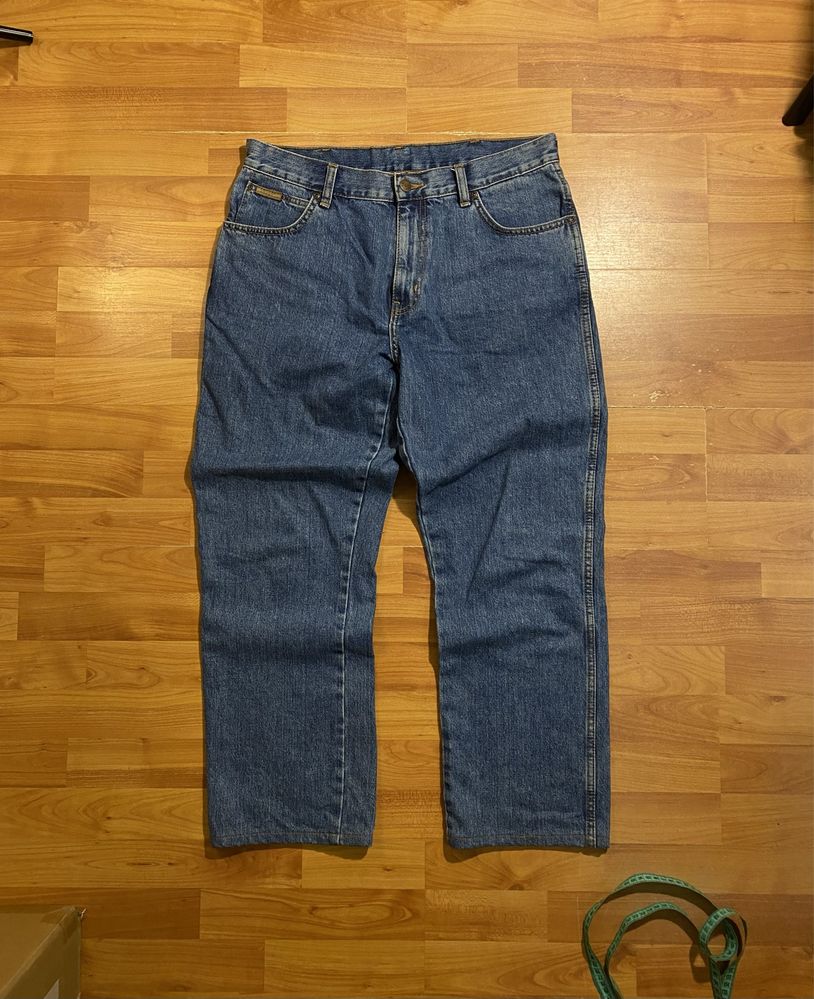 (S-M) Синие джинсы WRANGLER сині джинси