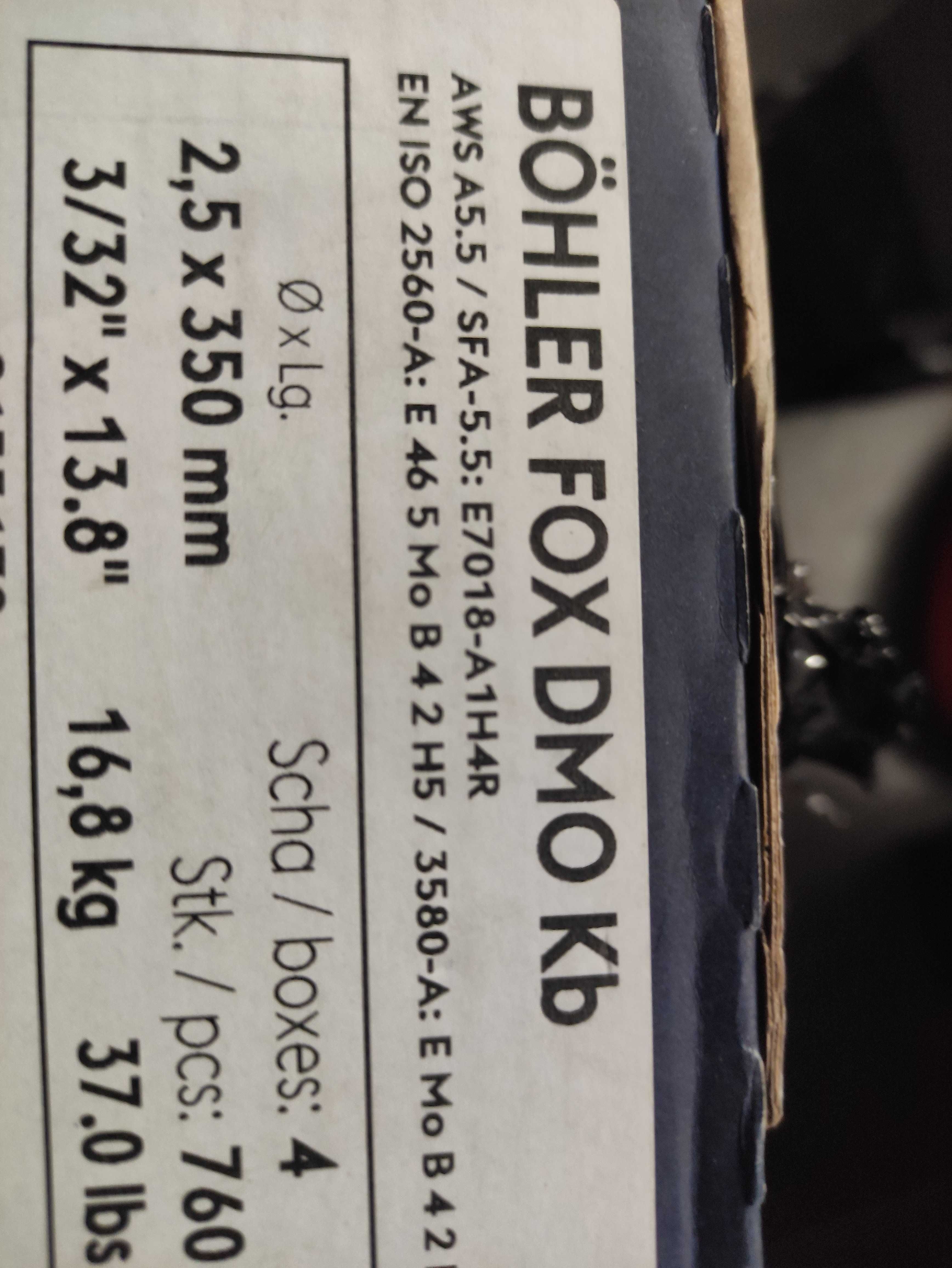 Elektrody FOX DMO kb 2,5mm Bohler