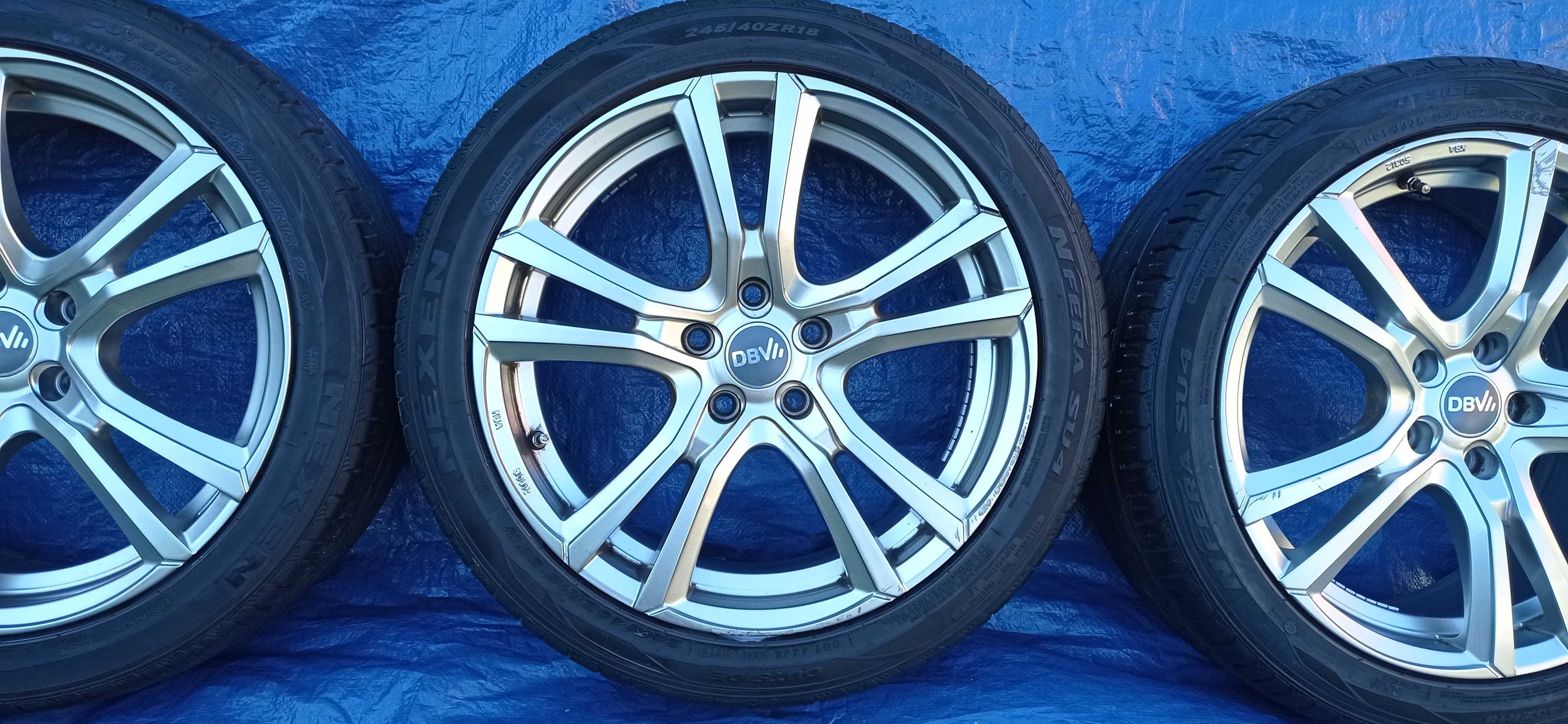 Felgi Koła Aluminiowe 245/40/R18 NEXEN 6.5mm 5x112 VW SKODA AUDI SEAT