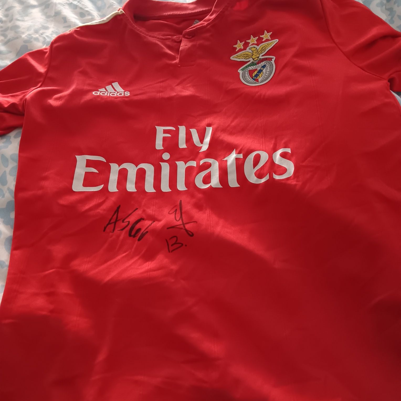 Camisola do Benfica autogafrada .