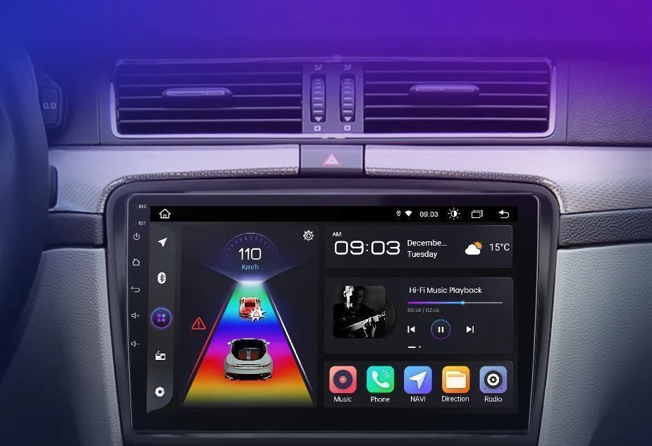 Radio Android CarPlay Skoda Superb II 2008–2015