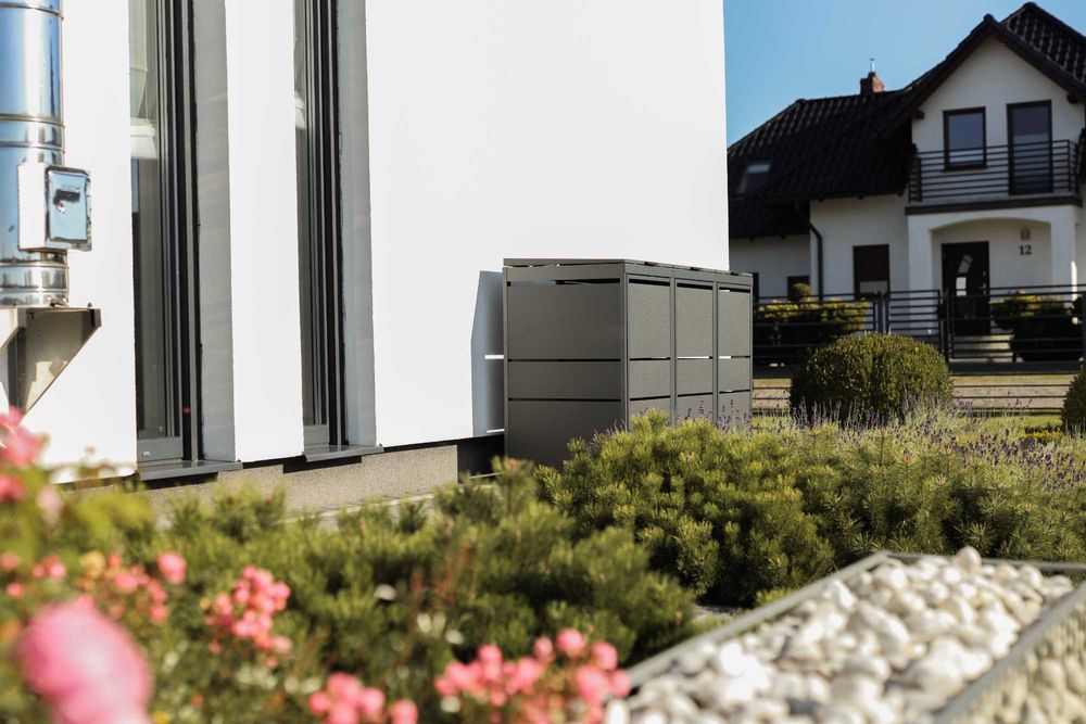 Zabudowy koszy Top Box Obudowy koszy Osłona kosza 4x240L Premium
