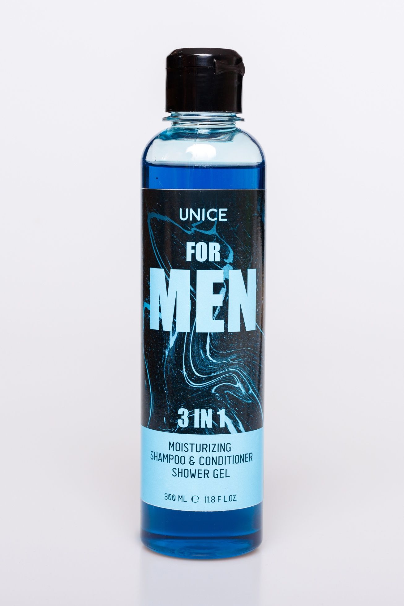 Чоловічий гель волосся та тіла 3 в 1  Unice, 300 ml