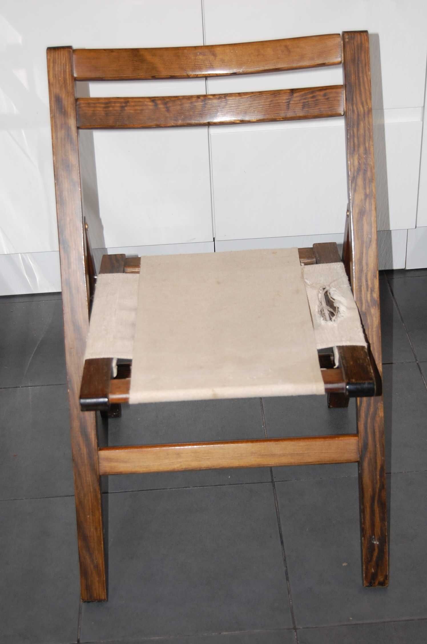 Krzesło drewniane, składane