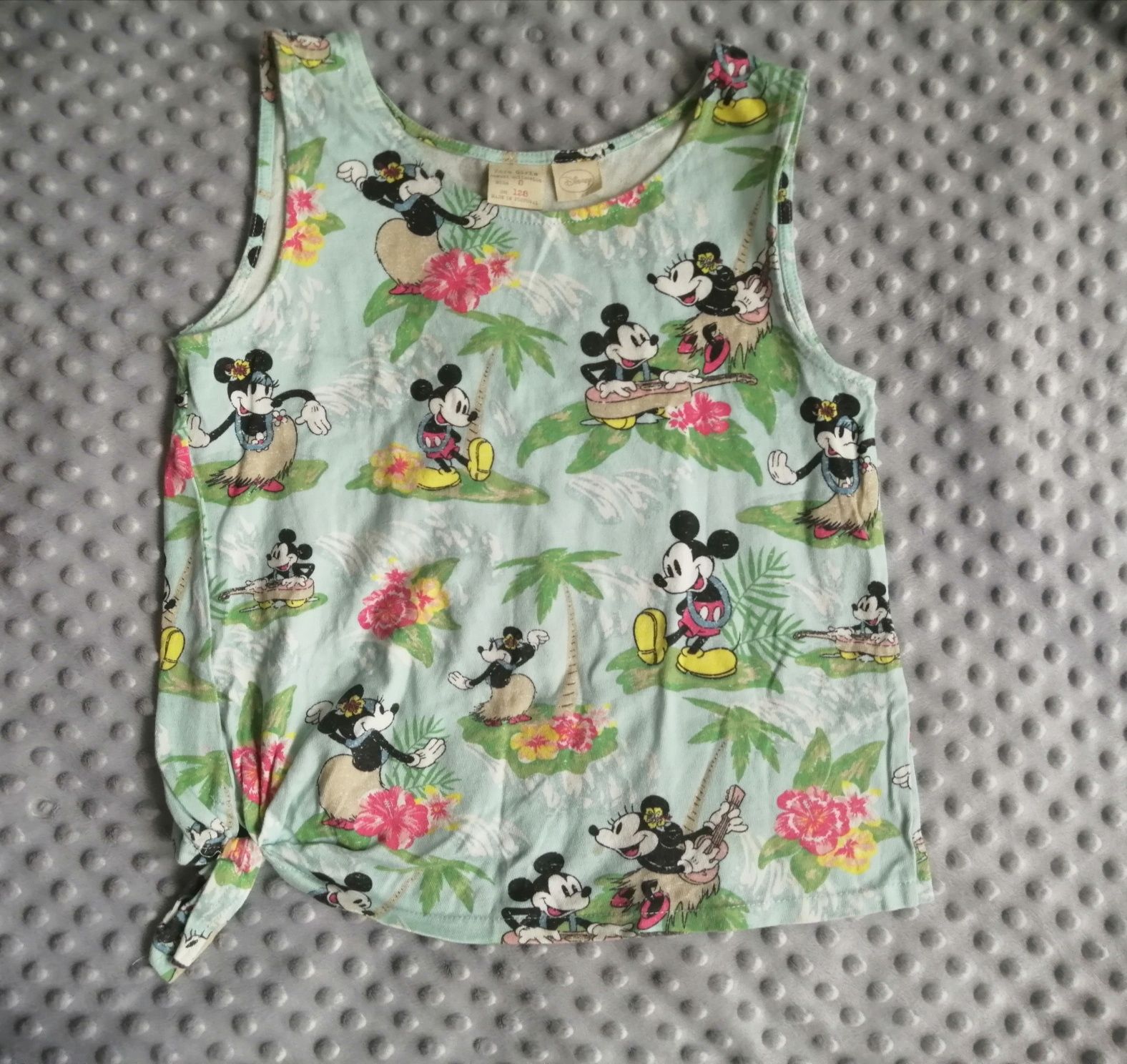 Bluzeczka na ramiączka myszka minnie Disney Zara Girls Rozmiar 128