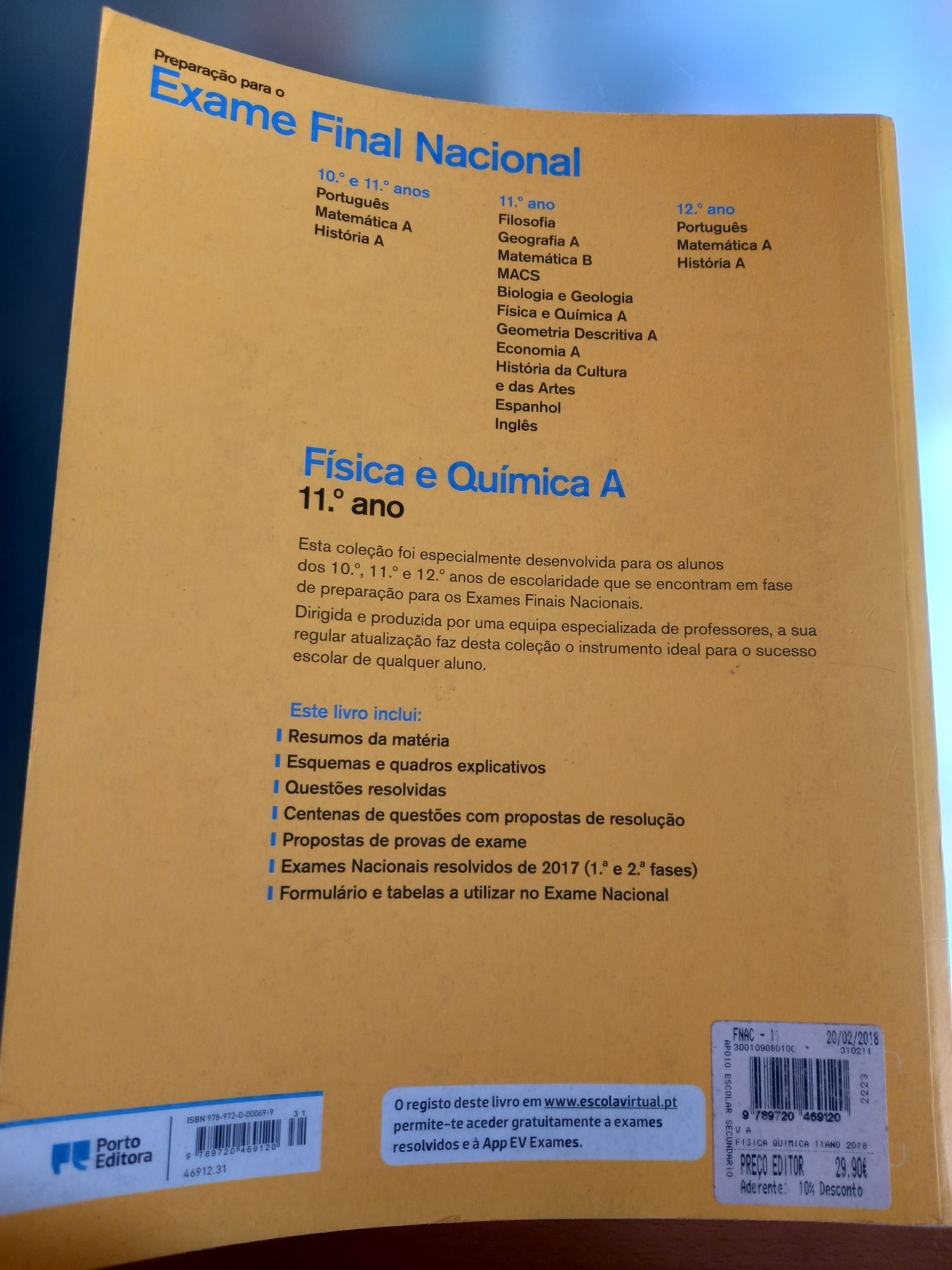 Livro de preparação para o exame de Física e Química 11° ano 2018