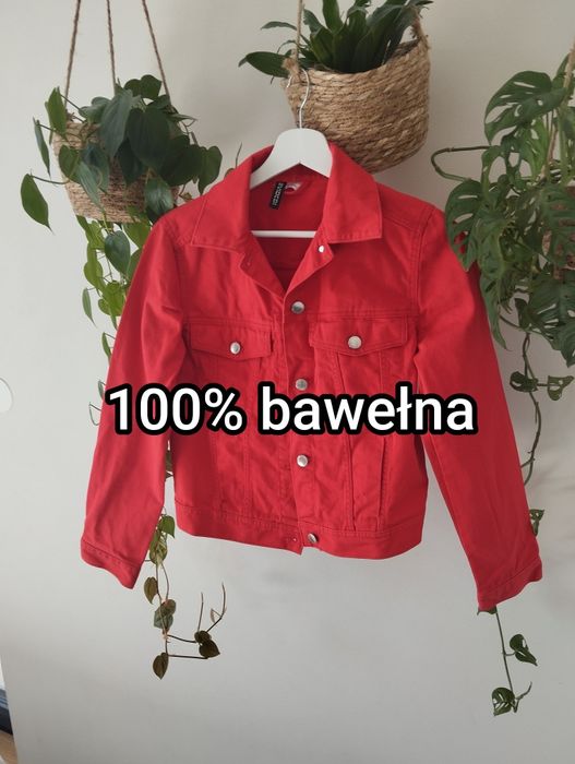 Wiosenna, letnia, kurtka jeansowa, katana r.XS 34 H&M Divided