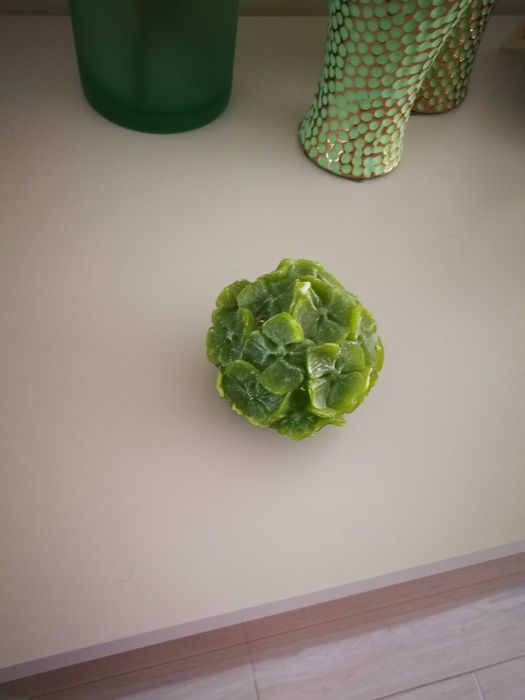 Vela em flor verde