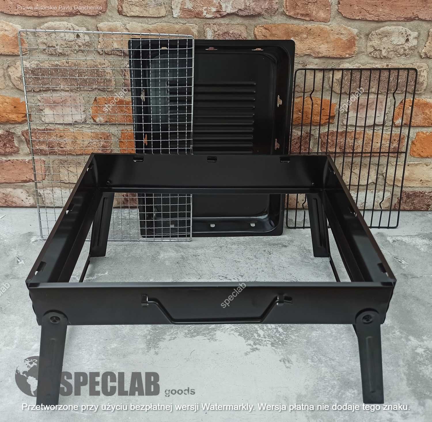 Grill turystyczny przenośny składany węglowy mini grill ogrodowy