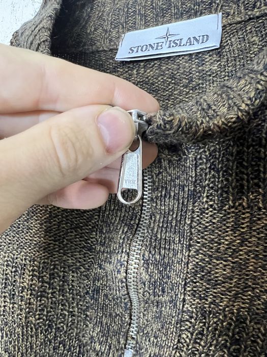Свитер зипка 1/3  кофта Stone Island оригинал винтаж размер L