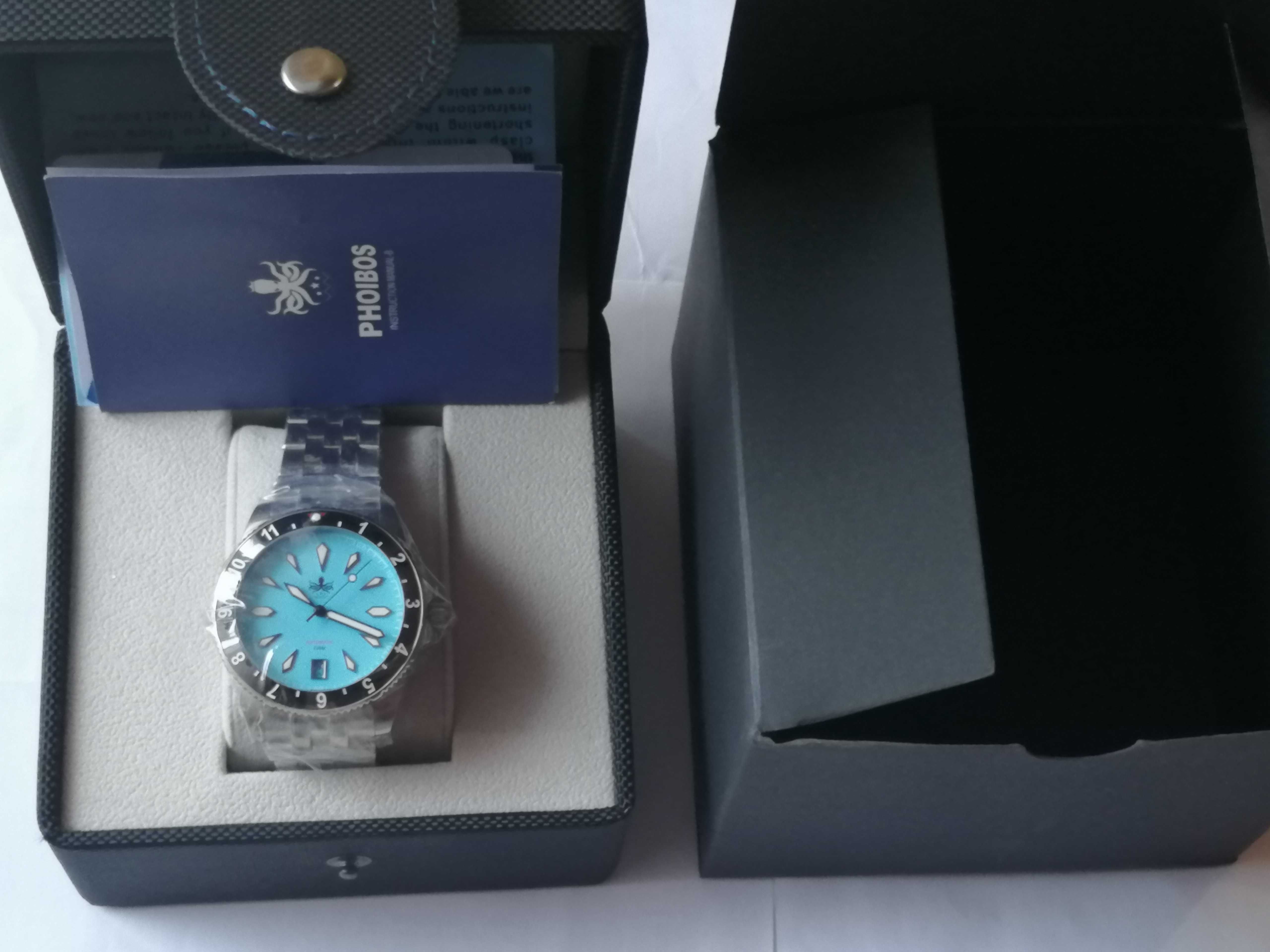 Zegarek Phoibos Voyager PY035B BLUE Diver nowy w foliach