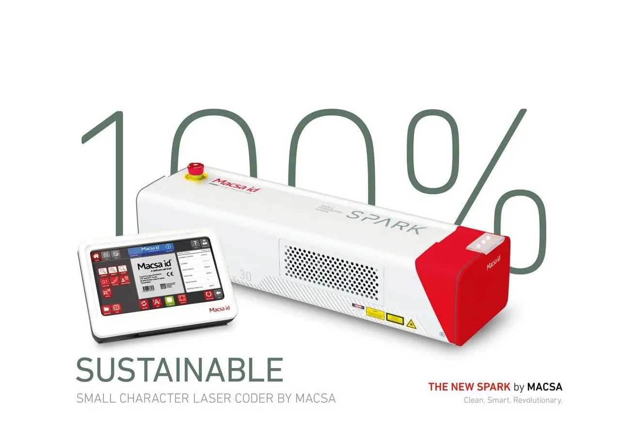 Революційний лазерний маркіратор Macsa id SPARK (CO2-лазерний кодер)