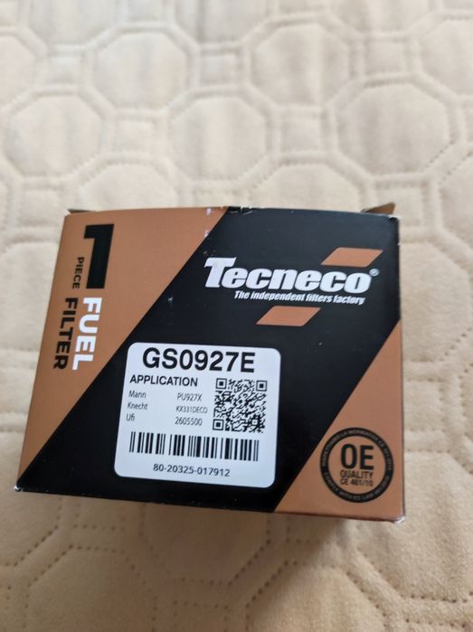 Фільтр паливний Tecneco cs0927e