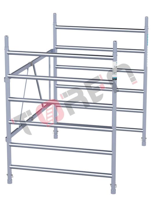 Rusztowanie Przegubowe aluminiowe EUROSCAFFOLD 135 Wysokość robocza 3m