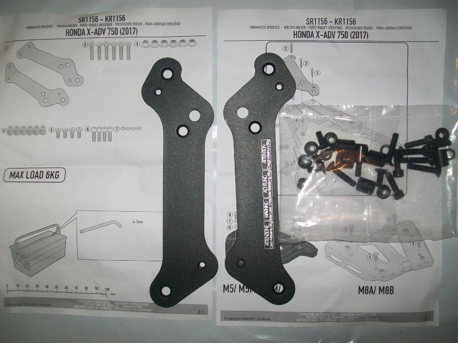SR1156 GIVI stelaż centralny Honda X-ADV 750 (17 > 20)