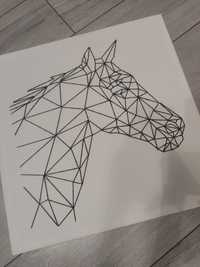Obraz geometryczny koń