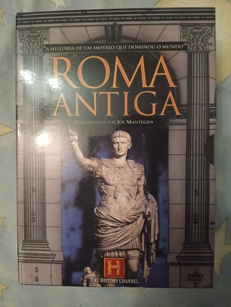 Roma Antiga coleção DVDs canal história na caixa