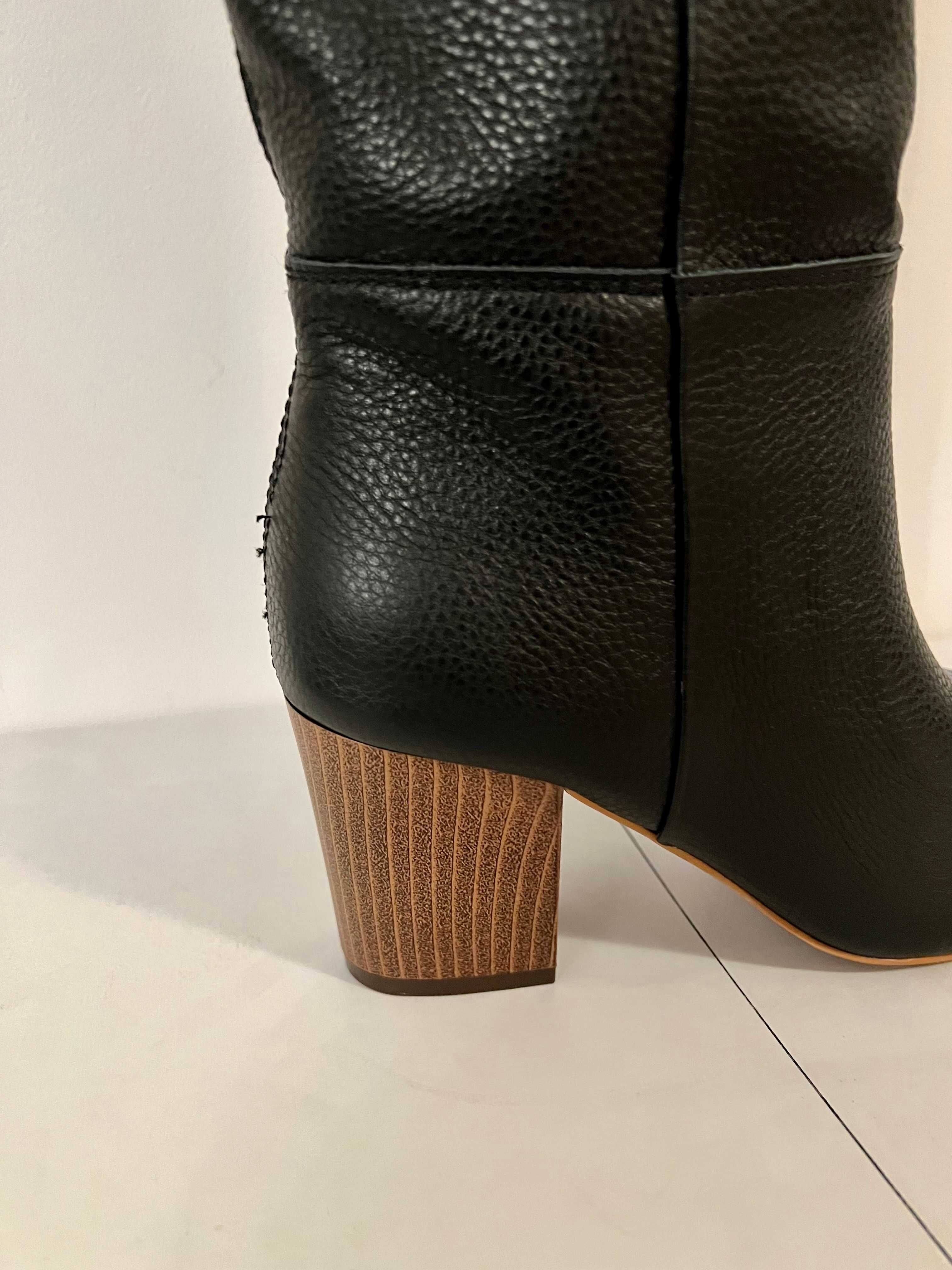 Buty kozaki L37 Loft37 Supernowa na obcasie rozmiar 37 czarne skóra