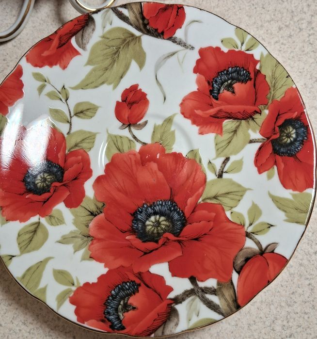 Чайниї сервіз червони макі