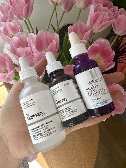 The ordinary la roche posay serum niacinamide B3 retinol zestaw