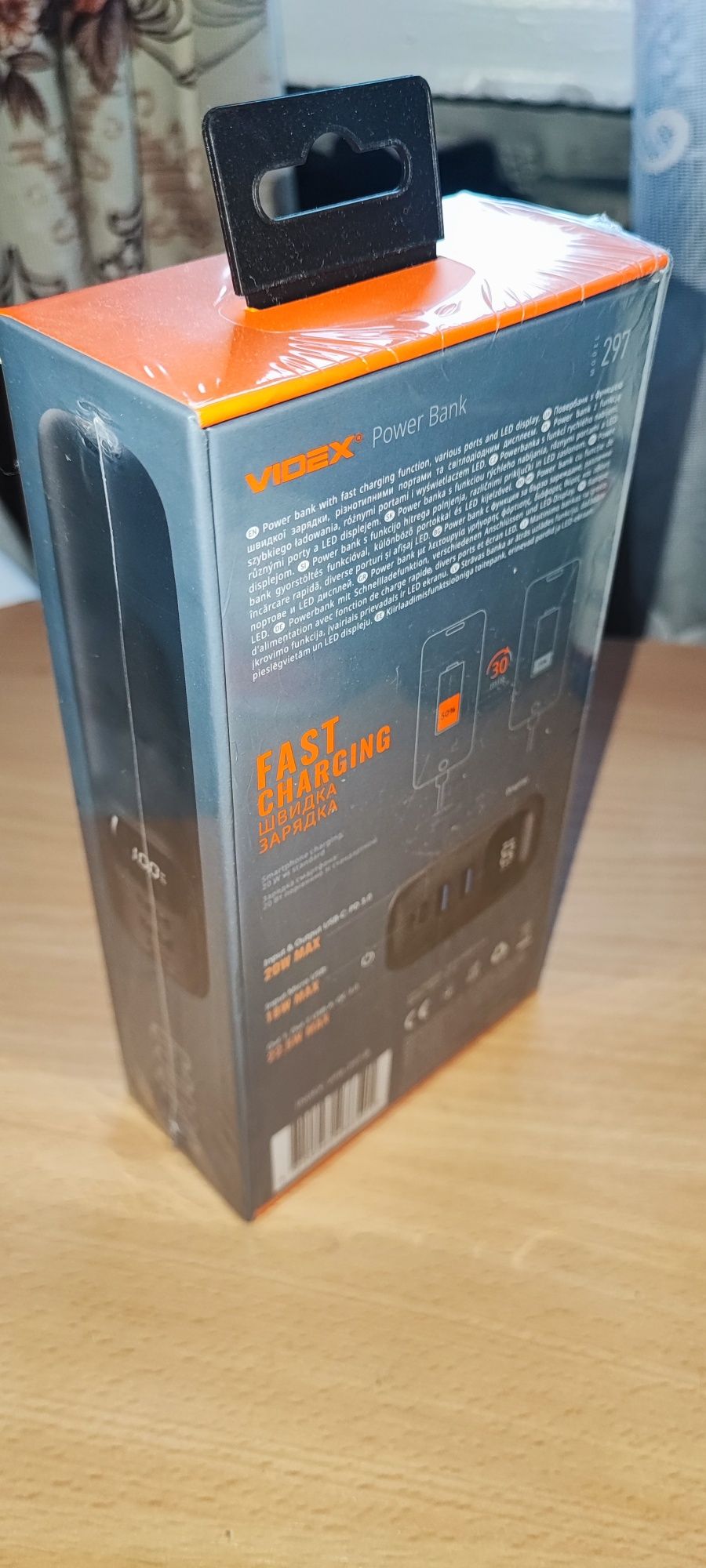 Повербанк 30000mAh Videx VPB-297 22.5W Black