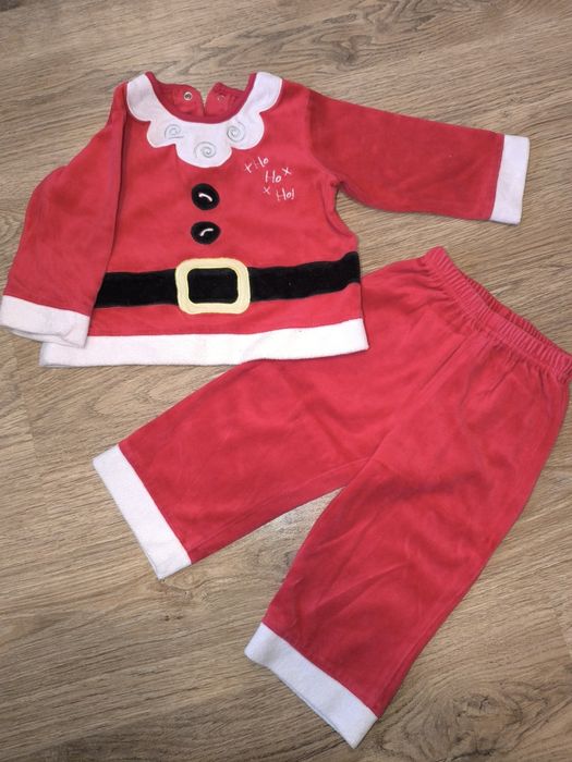 Святковий новорічний костюм Санти для хлопчика.