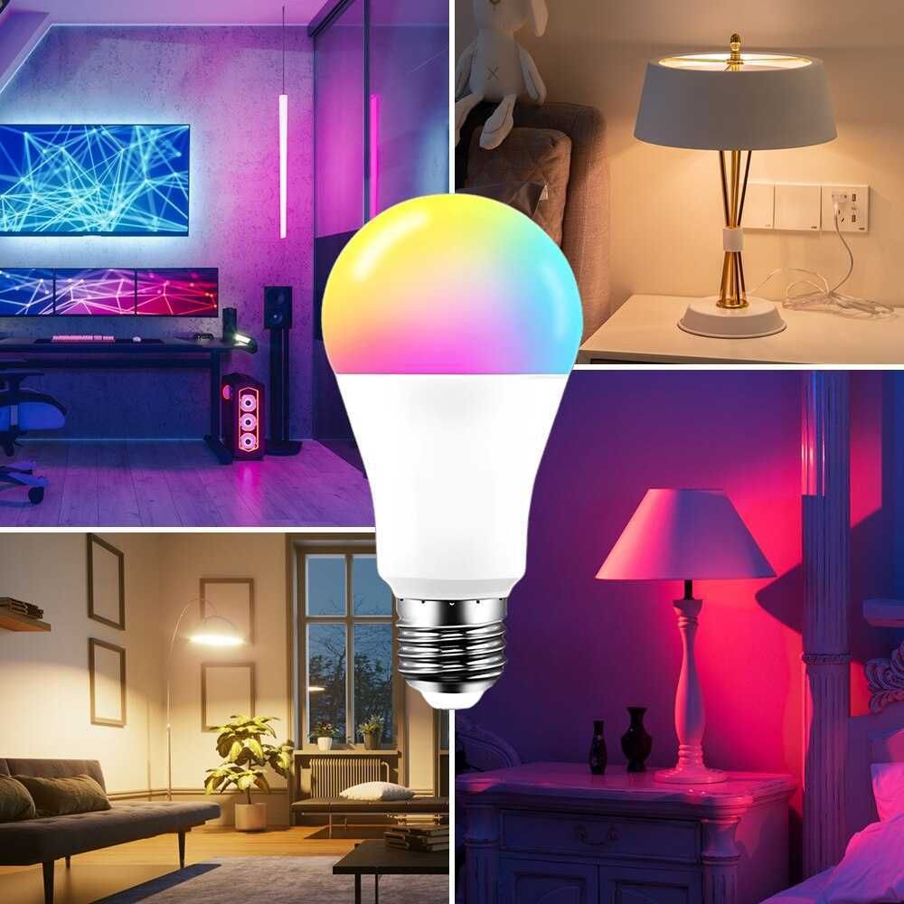 Żarówka Tuya Smart LED 15W WiFi RGBCW smart dom .