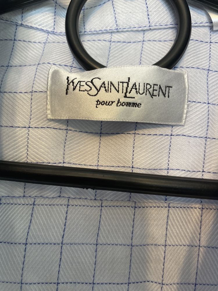 Koszula w kratę męska Yves Saint Laurent M