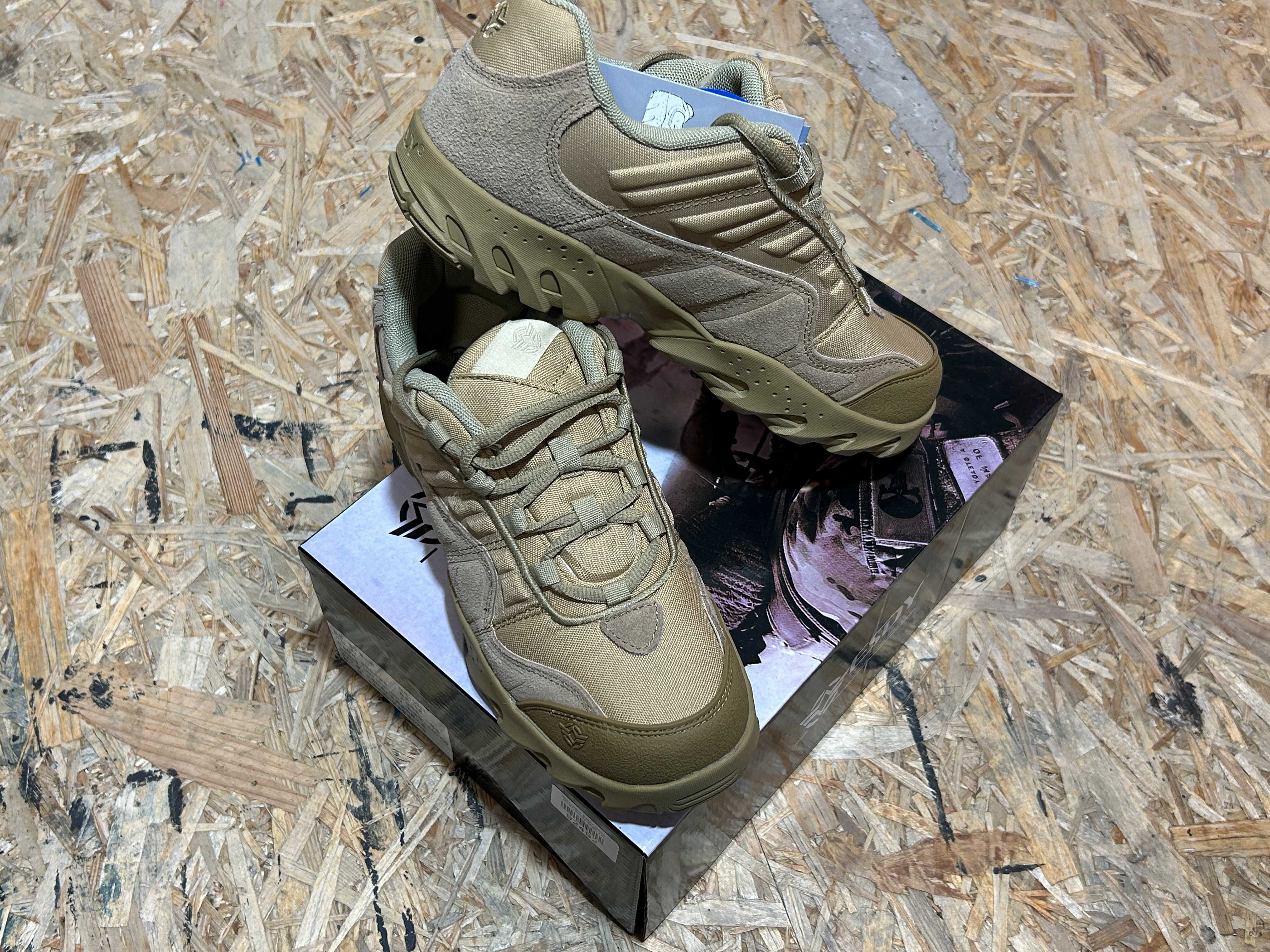Кросівки тактичні чоловічі ESDY C203 Black/ Sandy Khaki/ Green