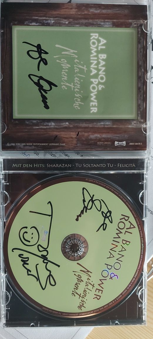 Al Bano & Romina Power płyta CD z autografami Artystów
