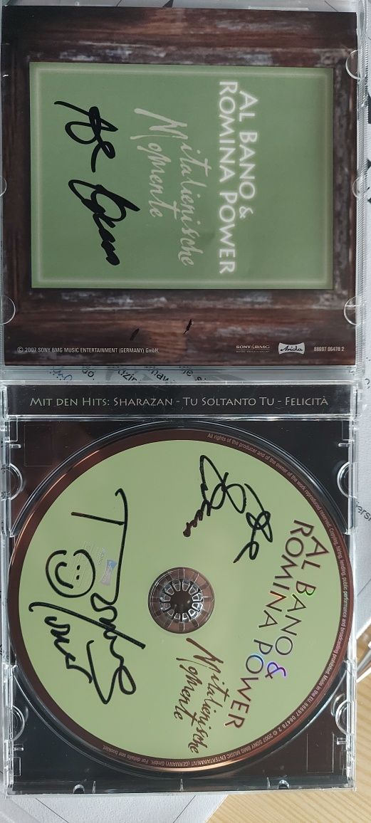 Al Bano & Romina Power płyta CD z autografami Artystów