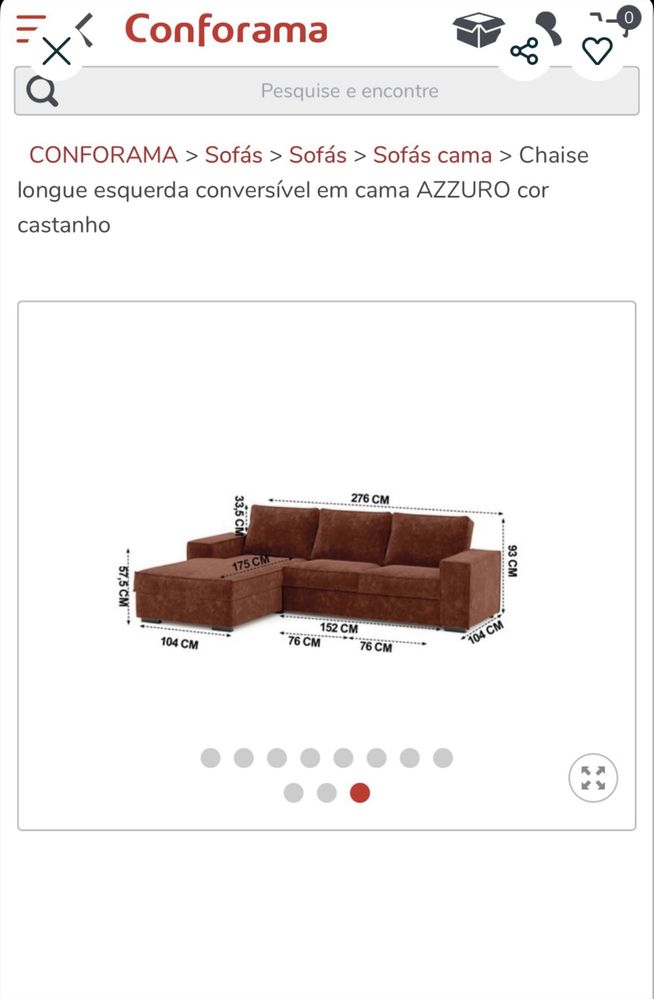 Sofá Cama Laranja