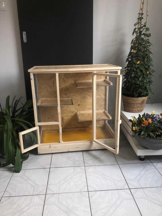 Klatka drewniana dla gryzonia gryzoni szynszyli szynszyla koszatniczki