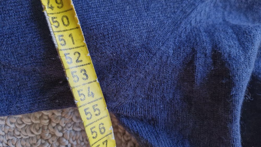 Kaszmir z jedwabiem  męski  sweter  L