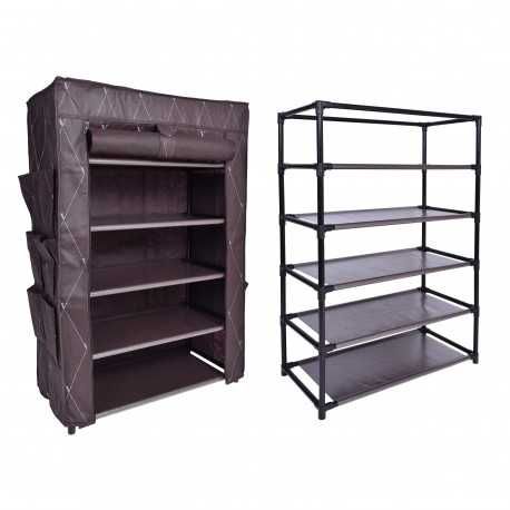 Szafka tekstylna na buty Szafa Półki Vitto Brąz