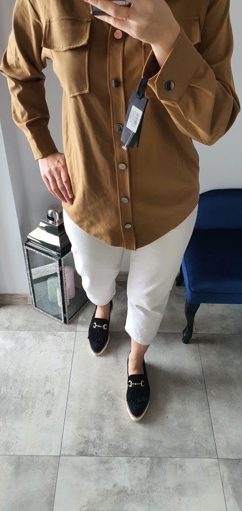 Koszula bluza Pinko oryginalna Nowa rozmiar m L 38 40 brązowa