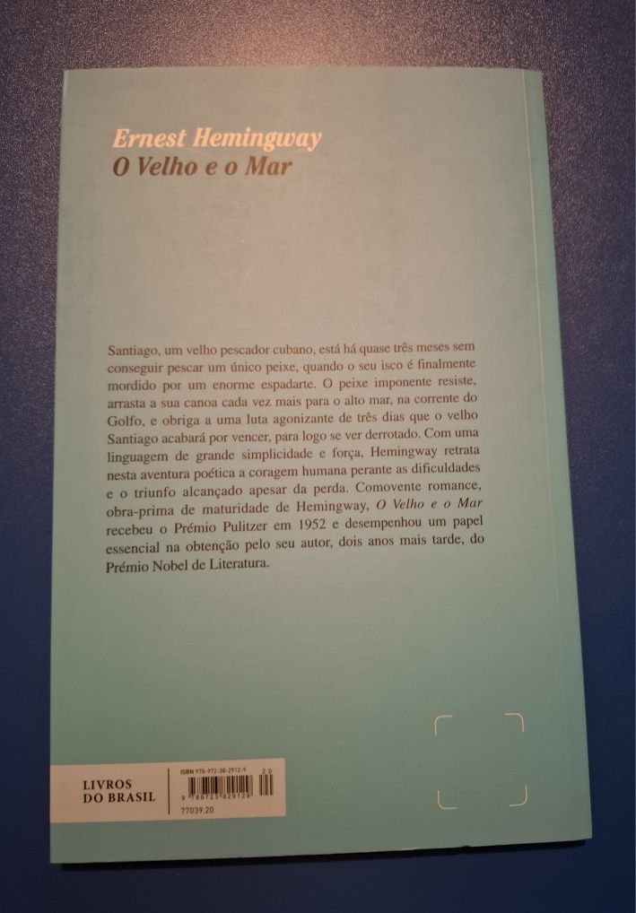 "O velho e o mar" - Ernest Hemingway