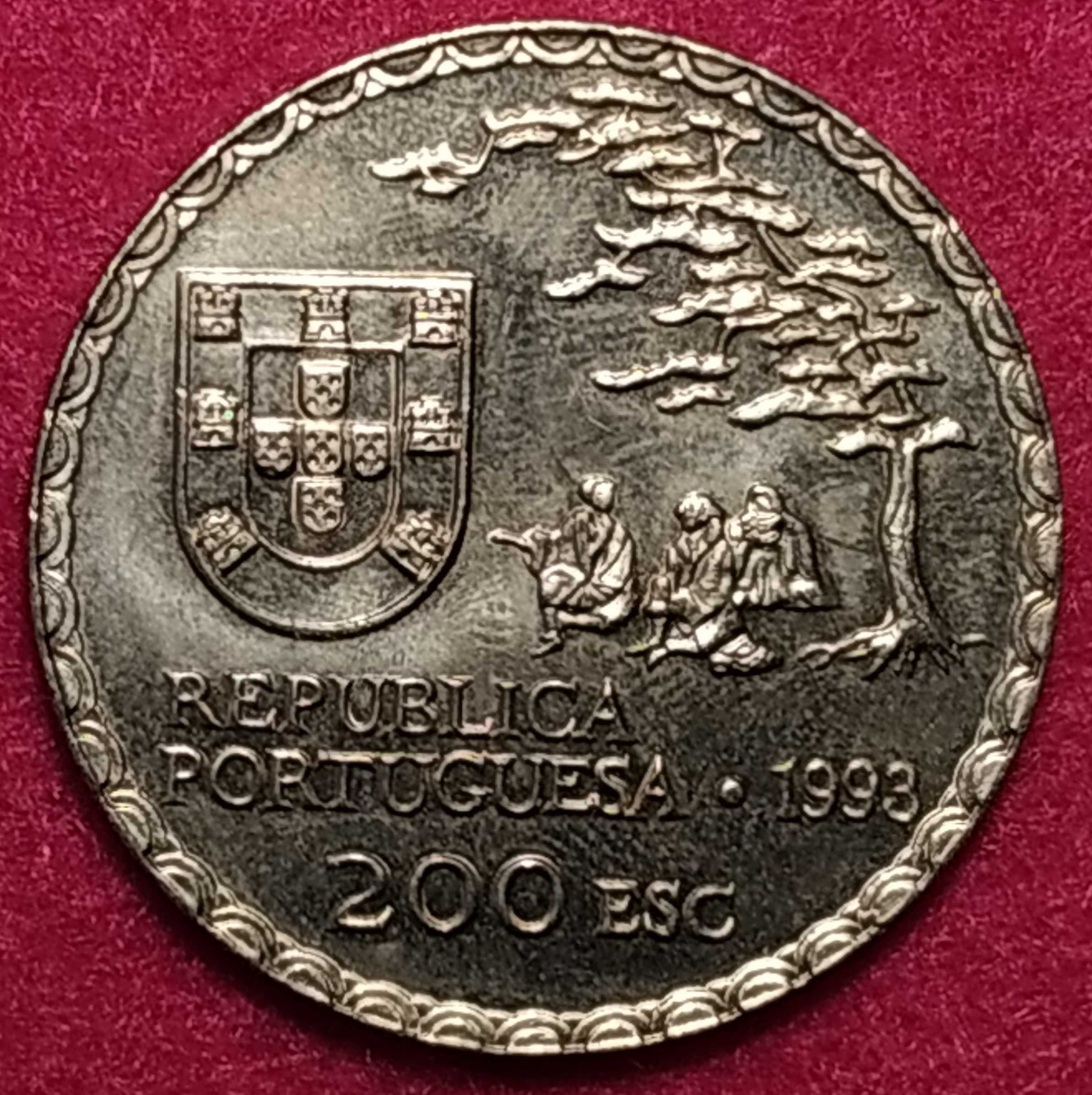 Portugal - moeda de 200 escudos de 1993 Arte