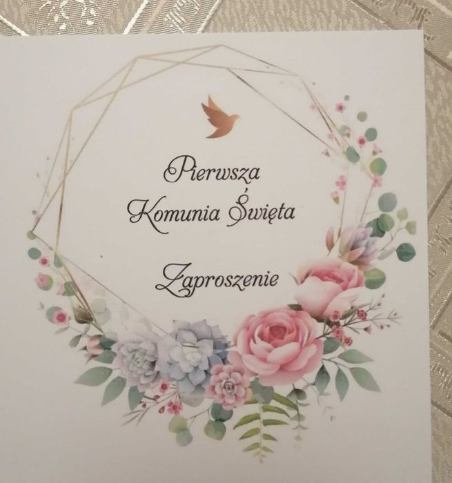 zaproszenia na komunię