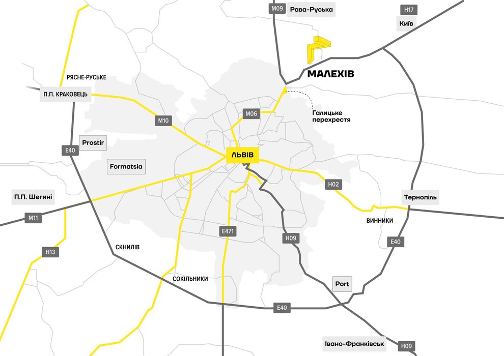 Новий склад 654 м² в ЛЦ PERETYN (поряд з митницею) у Львові
