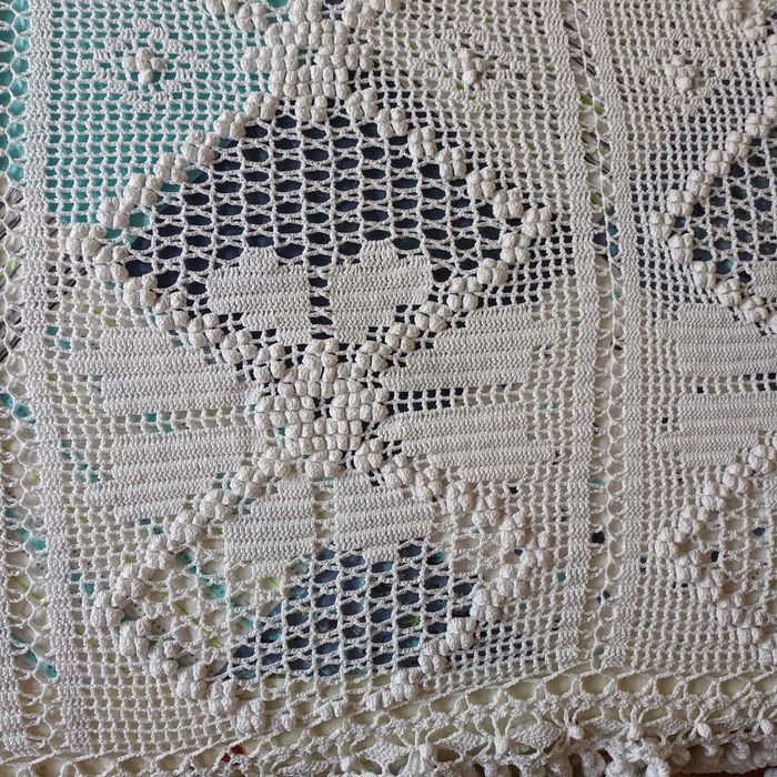 Colcha de renda para cama de casal