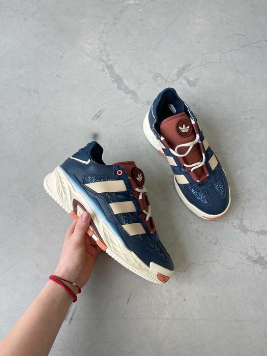 Кросівки Adidas Niteball Blue/Beige  premium