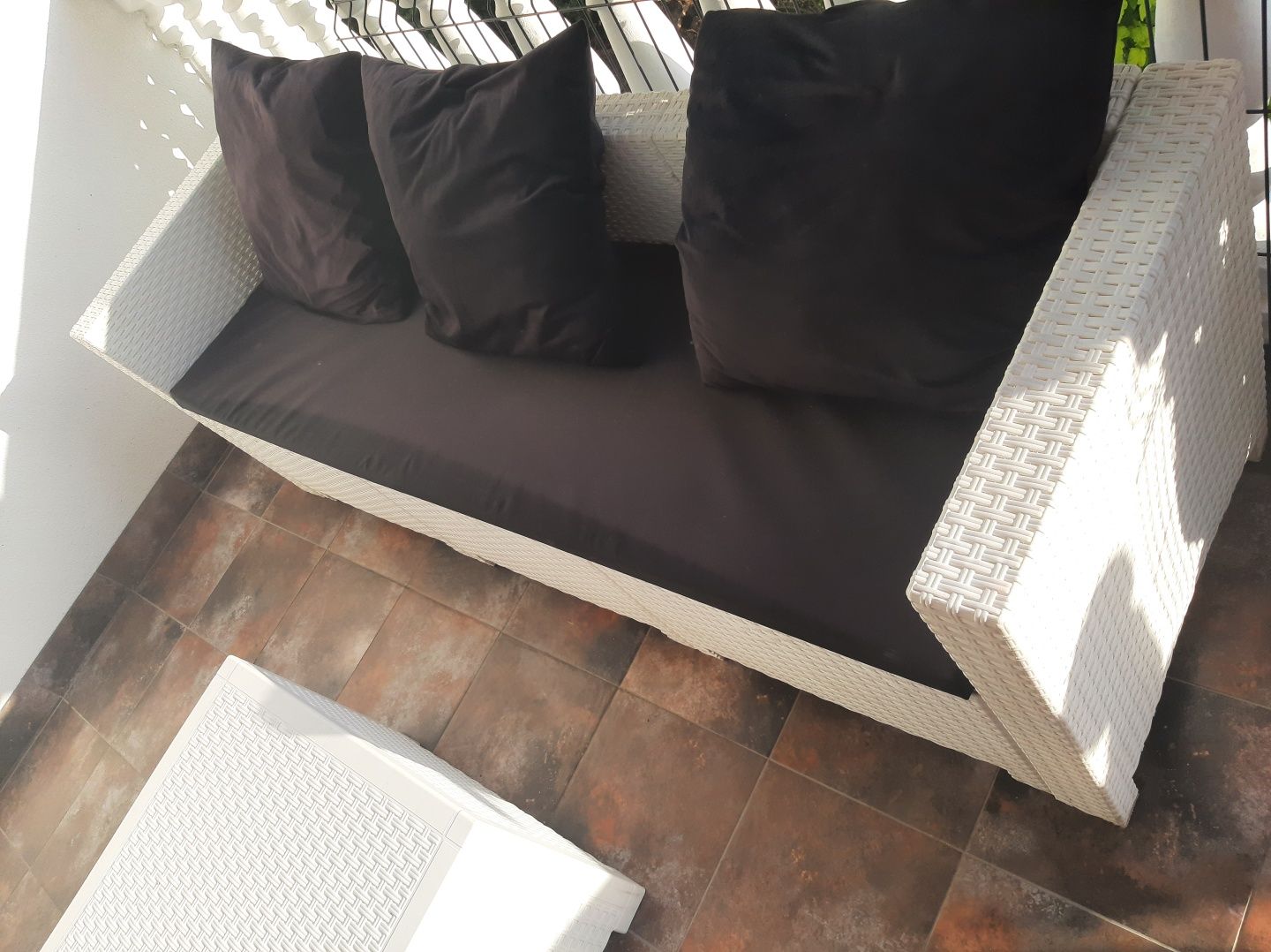Meble ogrodowe technorattanowe sofa+2 fotele
