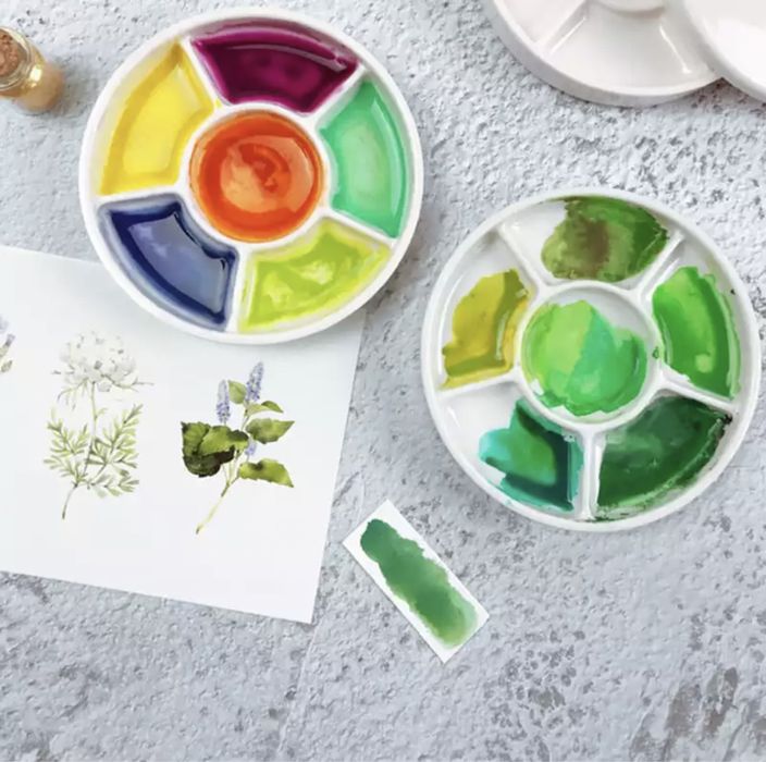 Палитра для красок для художников керамика