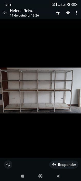 Estante Robusta em Ferro e Madeira – 3m x 0,63m x 1,8m