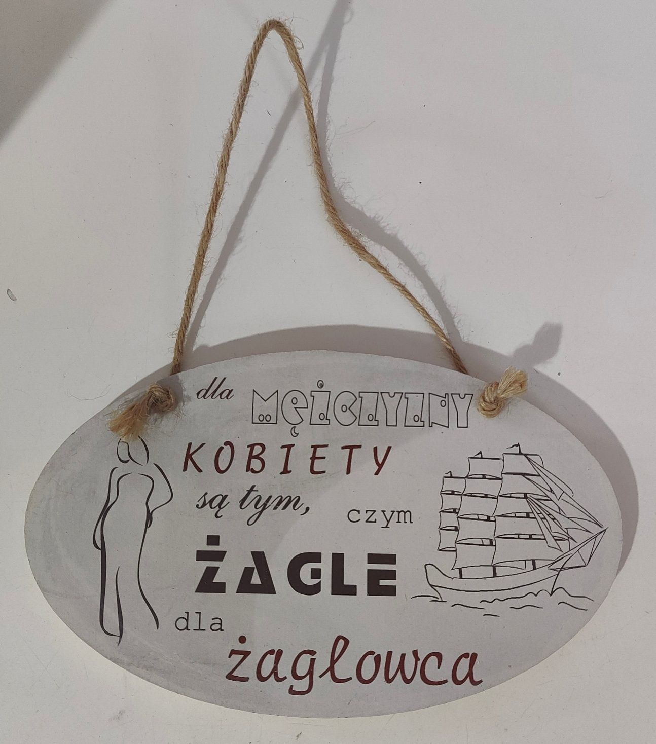 Zawieszka, dekoracja, tabliczka z napisami