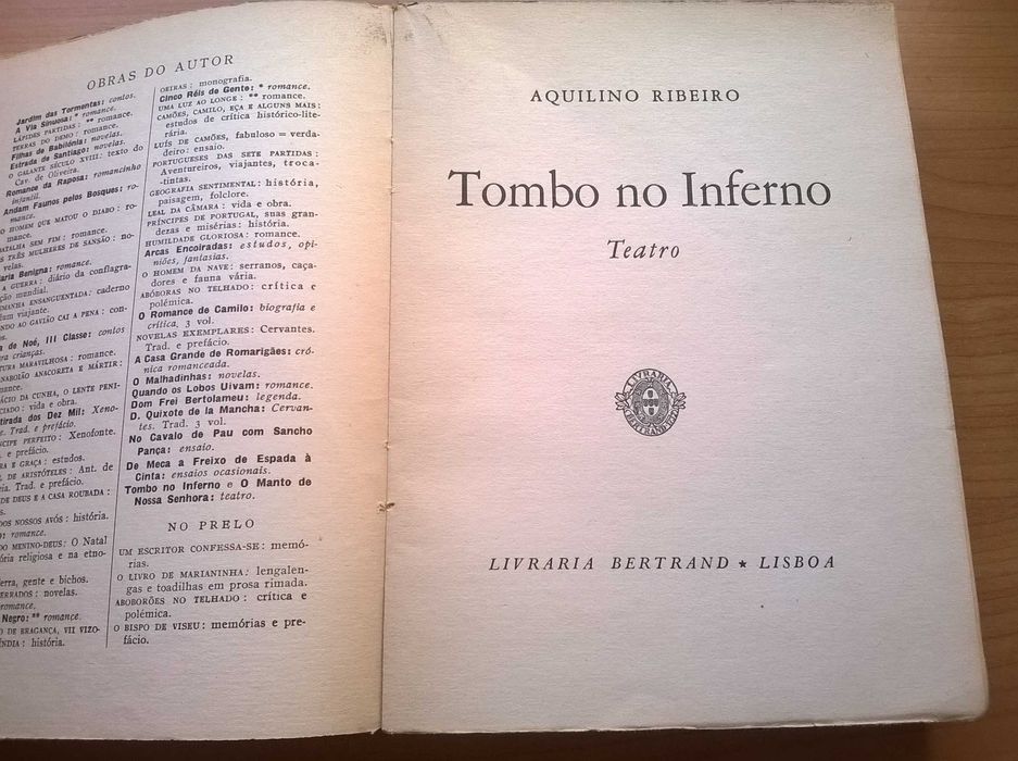 Tombo no Inferno e O Manto de Nossa Senhora - Aquilino Ribeiro