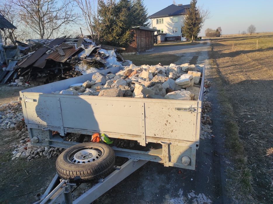 Przyczepka samochodową platforma dmc 1350kg dwuosiowa  320 x 220