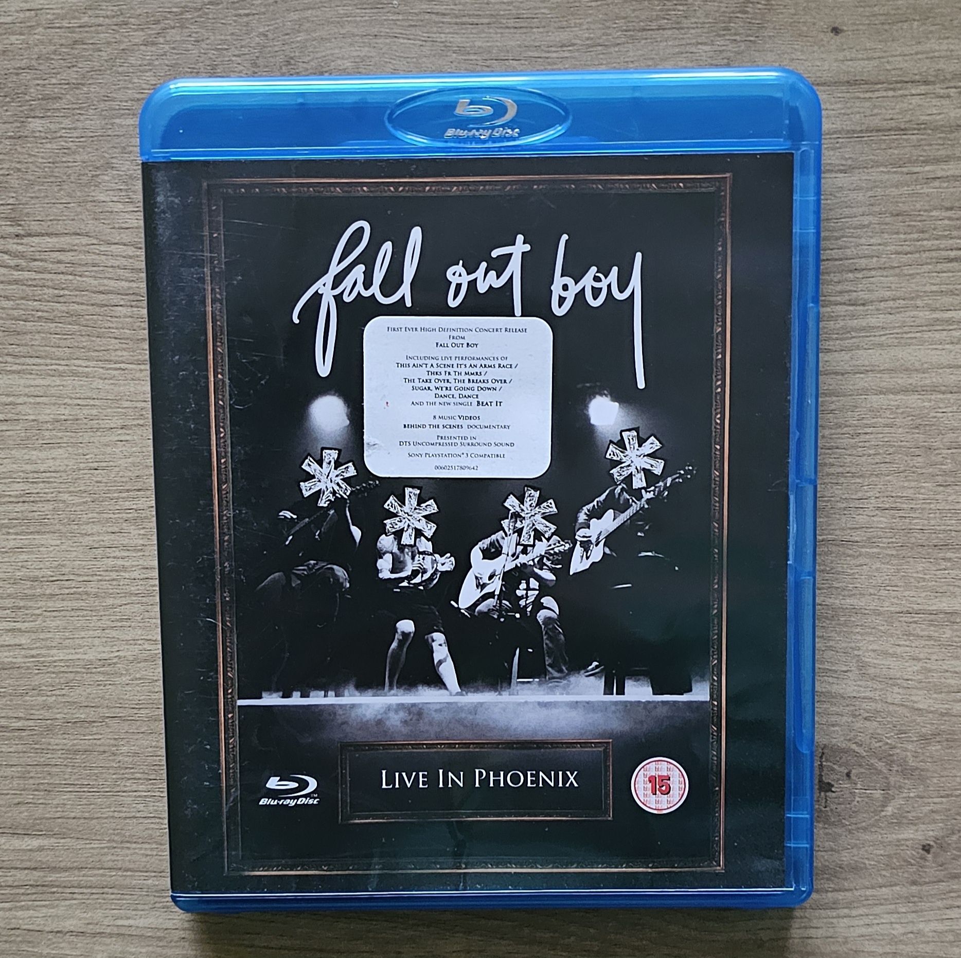 Fall out Boy Live in Phoenix blu-ray.
