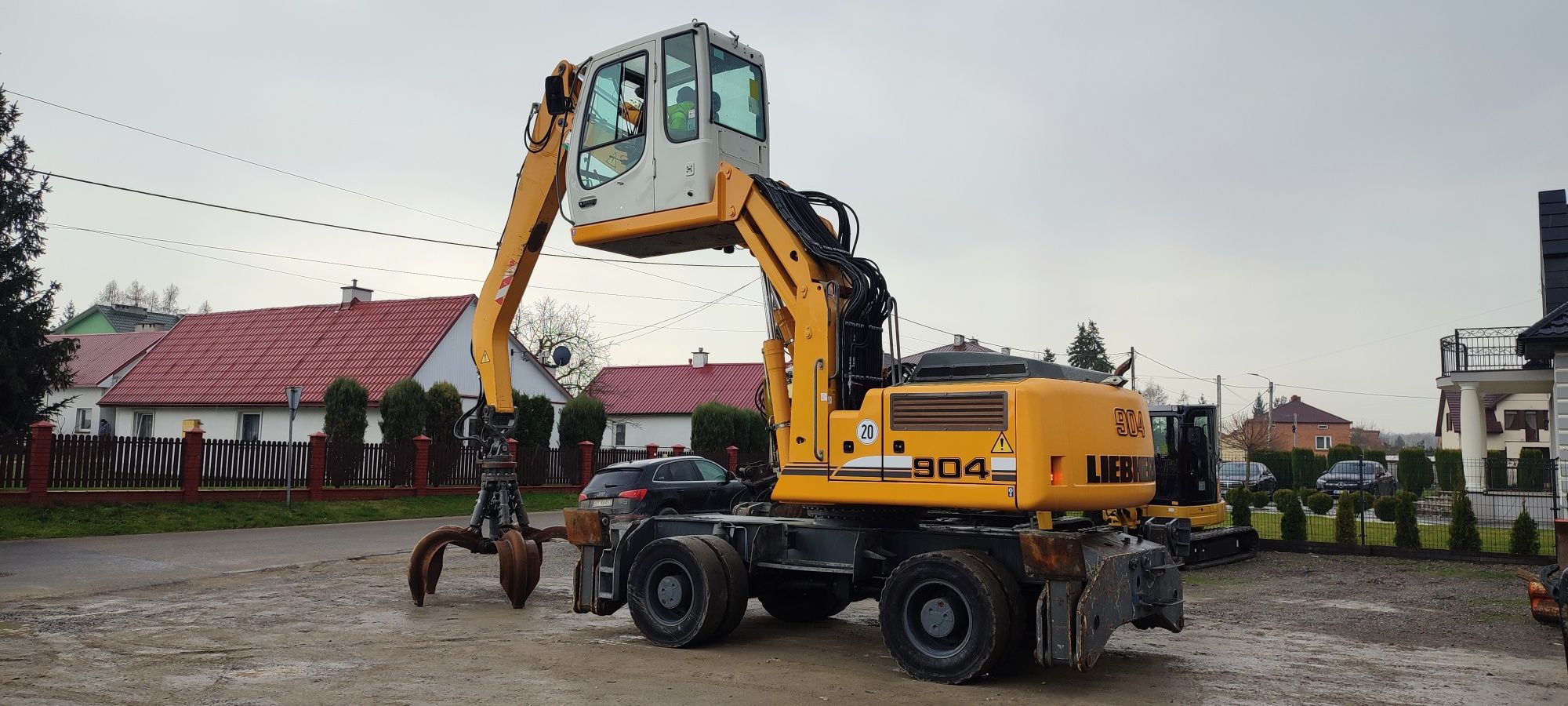 Koparka przeładunkowa Liebherr 904 fuchs 340 atlas cat do złomu
